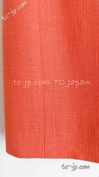 CHANEL 91C Vintage Apricot Gold Button Cotton Jacket Dress Setup 34 36 38 シャネル ヴィンテージ アプリコット CC ゴールド ボタン コットン ジャケット ワンピース セットアップ 即発