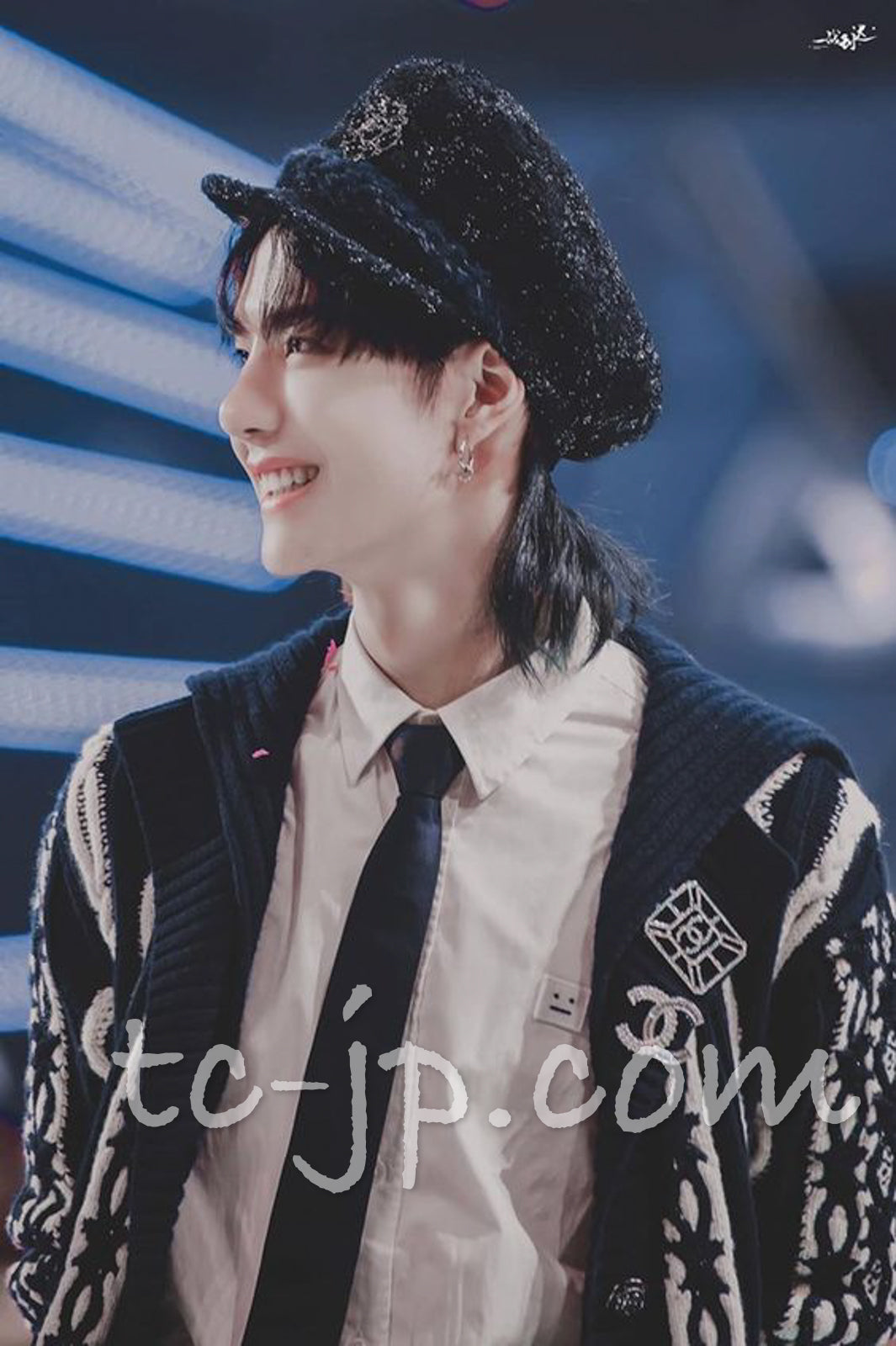CHANEL 18PF Navy Ivory Wool Cashmere Knit Cardigan 36 38 シャネル ネイビー アイボリー ウール カシミア ケーブル ニット カーディガン 即発
