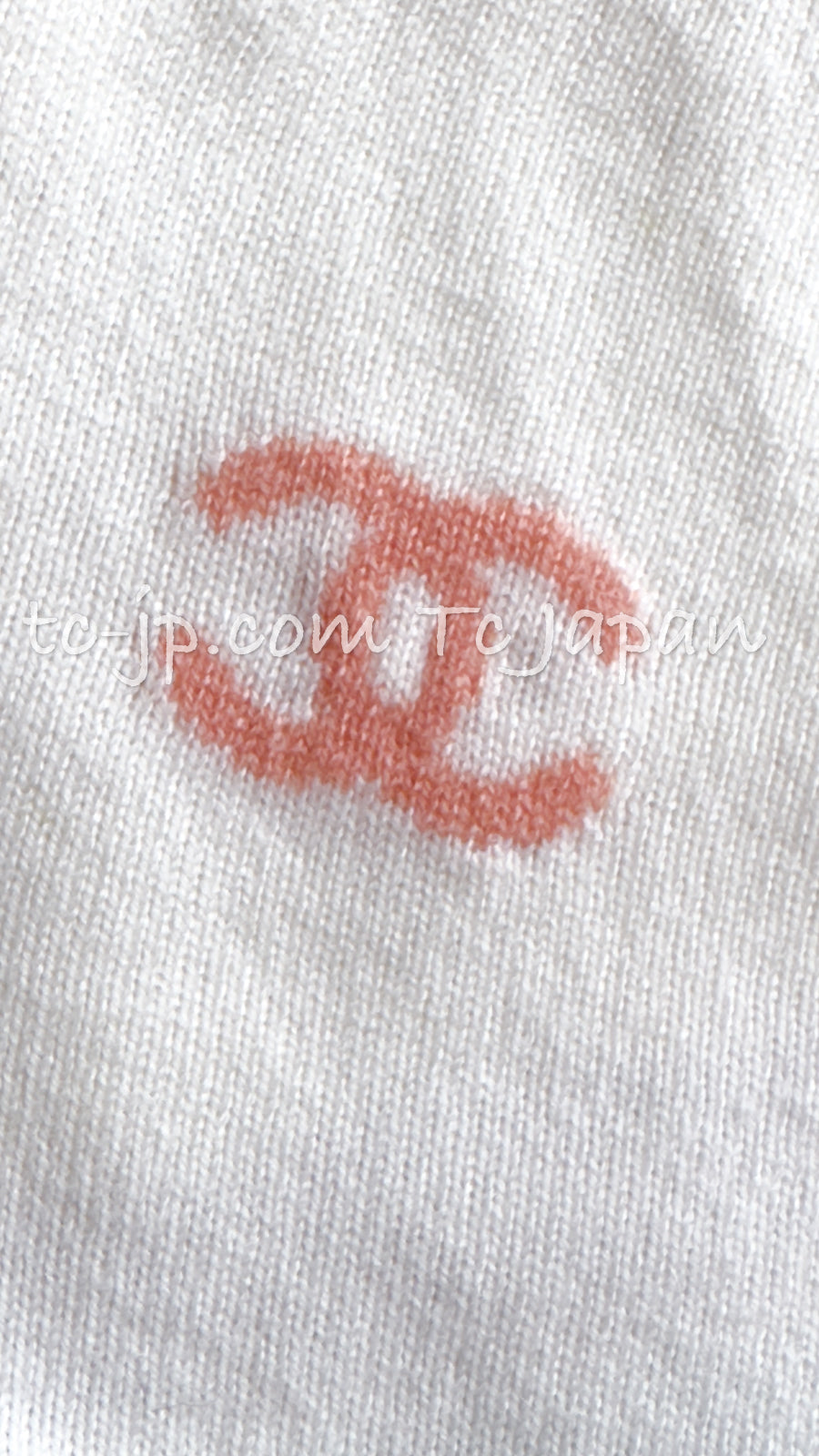 CHANEL 19C Ivory La Pausa CC Logo Rainbow Cashmere Sweater 36 シャネル アイボリー ラ パウザ CC ロゴ レインボー カシミア セーター 即発