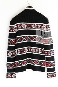 CHANEL 19A Black Logo Cashmere Knit Sweater 40 シャネル ブラック ロゴ カシミア ニット セーター 即発