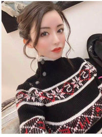 CHANEL 19A Black Logo Cashmere Knit Sweater 40 シャネル ブラック ロゴ カシミア ニット セーター 即発