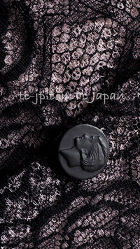 CHANEL 03S Pink Black Camellia Lace Cotton Sleeveless Tops 38 シャネル ピンク ブラック カメリア レース コットン トップス 即発