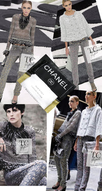 CHANEL 11S Gray Yellow Denim Cotton Mini Skirt 36 シャネル グレー イエロー デニム コットン ミニ スカート 即発 - TC JAPAN
