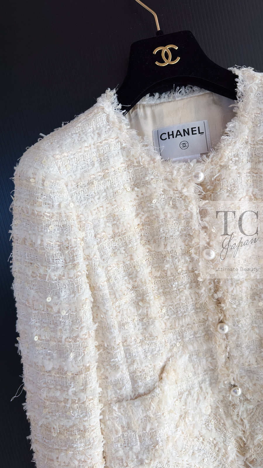 CHANEL 05S White Ivory Lesage Tweed Jacket 36 シャネル ホワイト アイボリー ルサージュ ツイード ジャケット 即発