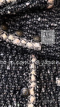 CHANEL 05PF Black Cotton Wool Tokyo Tweed Jacket 38 シャネル ブラック コットン ウール 東京コレ ツイード ジャケット 即発