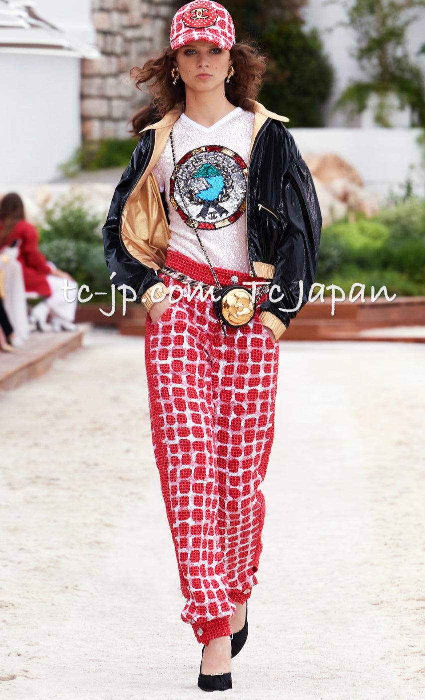 CHANEL 23C Black Gold Blouson Riders Jacket 36 シャネル ブラック ゴールド ライダース ブルゾン ジャケット 即発
