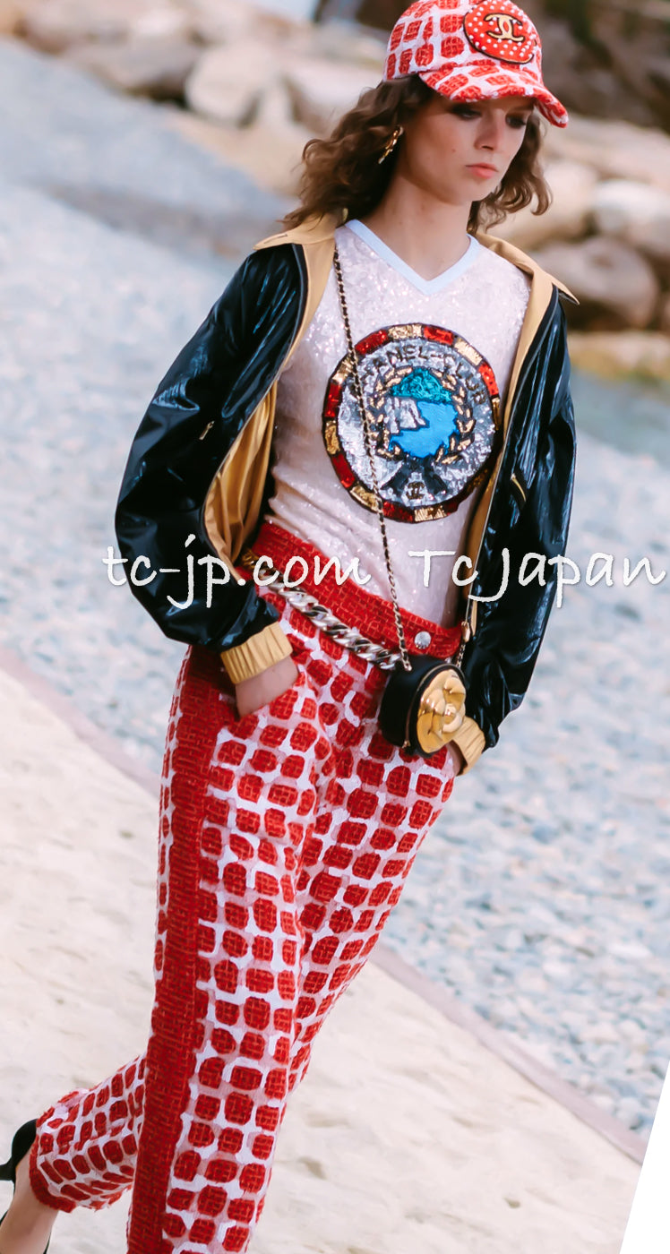 CHANEL 23C Black Gold Blouson Riders Jacket 36 シャネル ブラック ゴールド ライダース ブルゾン ジャケット 即発
