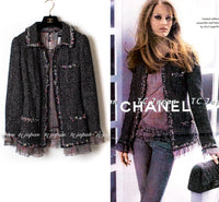 CHANEL 05C 57Th NY Limited Collection Silk Wool Tweed Jacket Tops Set 42 44 シャネル NY 57番街 限定 シルク ウール ツイード ジャケット トップス セット 即発