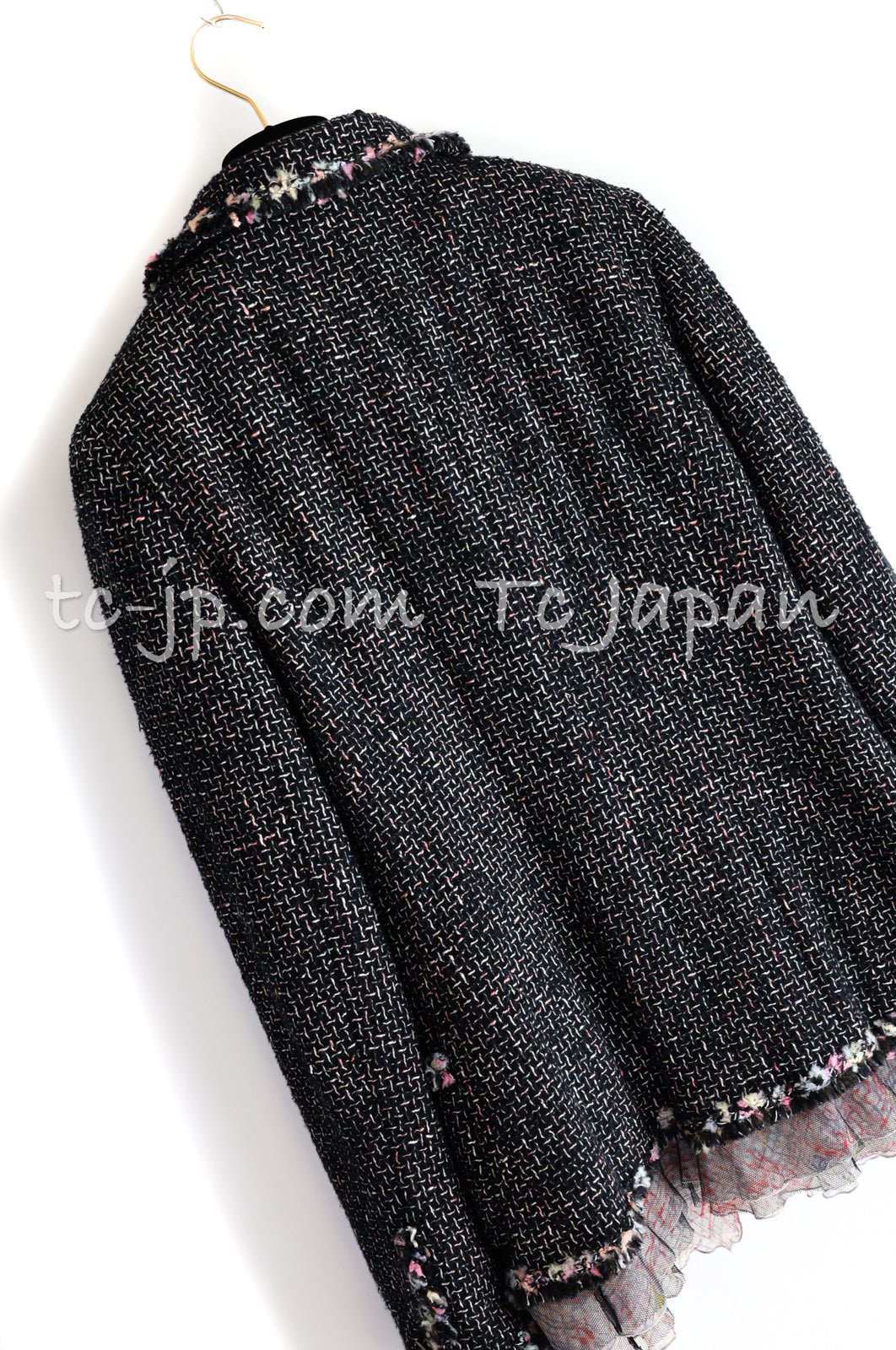 CHANEL 05C 57Th NY Limited Collection Silk Wool Tweed Jacket Tops Set 42 44 シャネル NY 57番街 限定 シルク ウール ツイード ジャケット トップス セット 即発