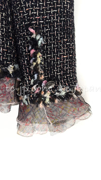 CHANEL 05C 57Th NY Limited Collection Silk Wool Tweed Jacket Tops Set 42 44 シャネル NY 57番街 限定 シルク ウール ツイード ジャケット トップス セット 即発