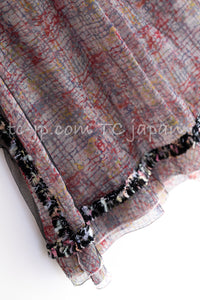 CHANEL 05C 57Th NY Limited Collection Silk Wool Tweed Jacket Tops Set 42 44 シャネル NY 57番街 限定 シルク ウール ツイード ジャケット トップス セット 即発