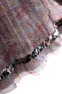 CHANEL 05C 57Th NY Limited Collection Silk Wool Tweed Jacket Tops Set 42 44 シャネル NY 57番街 限定 シルク ウール ツイード ジャケット トップス セット 即発