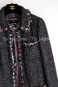CHANEL 05C 57Th NY Limited Collection Silk Wool Tweed Jacket Tops Set 42 44 シャネル NY 57番街 限定 シルク ウール ツイード ジャケット トップス セット 即発