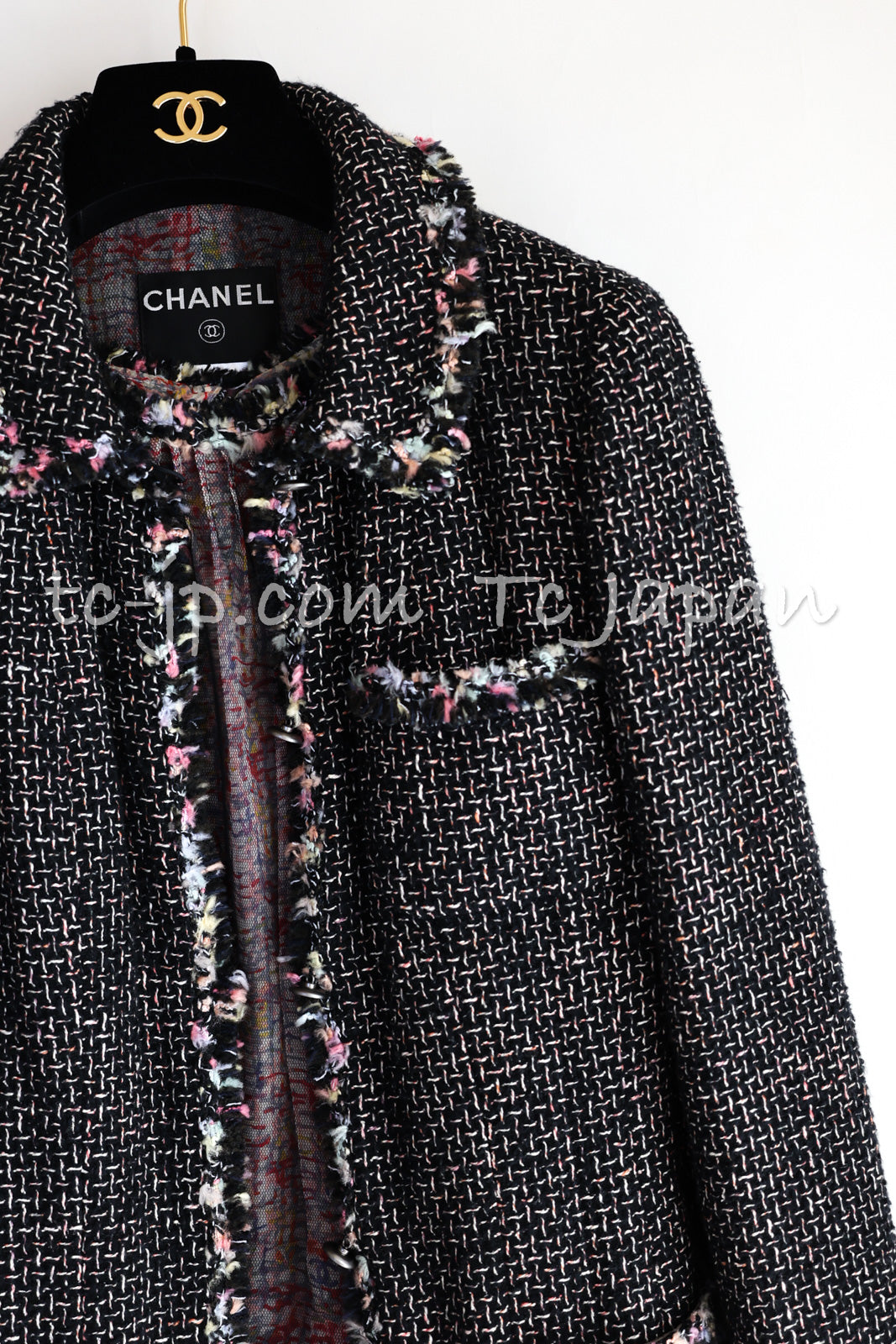 CHANEL 05C 57Th NY Limited Collection Silk Wool Tweed Jacket Tops Set 42 44 シャネル NY 57番街 限定 シルク ウール ツイード ジャケット トップス セット 即発