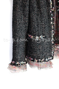 CHANEL 05C 57Th NY Limited Collection Silk Wool Tweed Jacket Tops Set 42 44 シャネル NY 57番街 限定 シルク ウール ツイード ジャケット トップス セット 即発