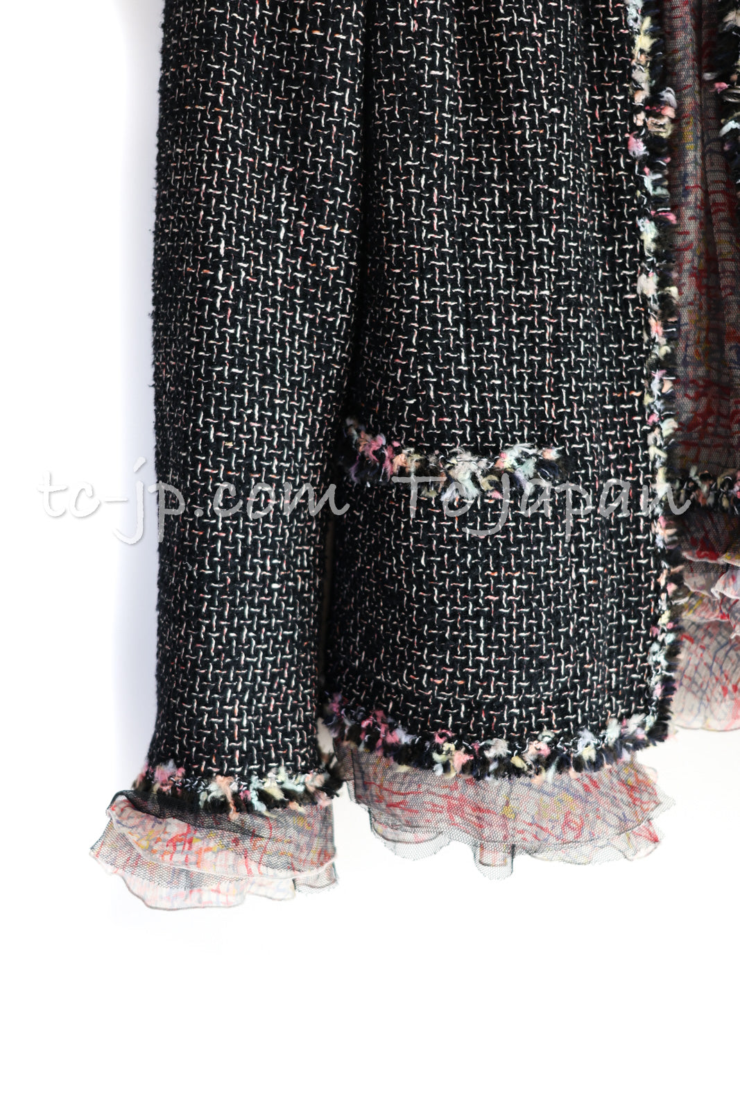 CHANEL 05C 57Th NY Limited Collection Silk Wool Tweed Jacket Tops Set 42 44 シャネル NY 57番街 限定 シルク ウール ツイード ジャケット トップス セット 即発