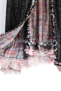 CHANEL 05C 57Th NY Limited Collection Silk Wool Tweed Jacket Tops Set 42 44 シャネル NY 57番街 限定 シルク ウール ツイード ジャケット トップス セット 即発