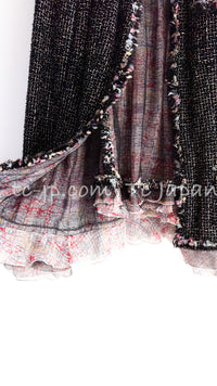 CHANEL 05C 57Th NY Limited Collection Silk Wool Tweed Jacket Tops Set 42 44 シャネル NY 57番街 限定 シルク ウール ツイード ジャケット トップス セット 即発