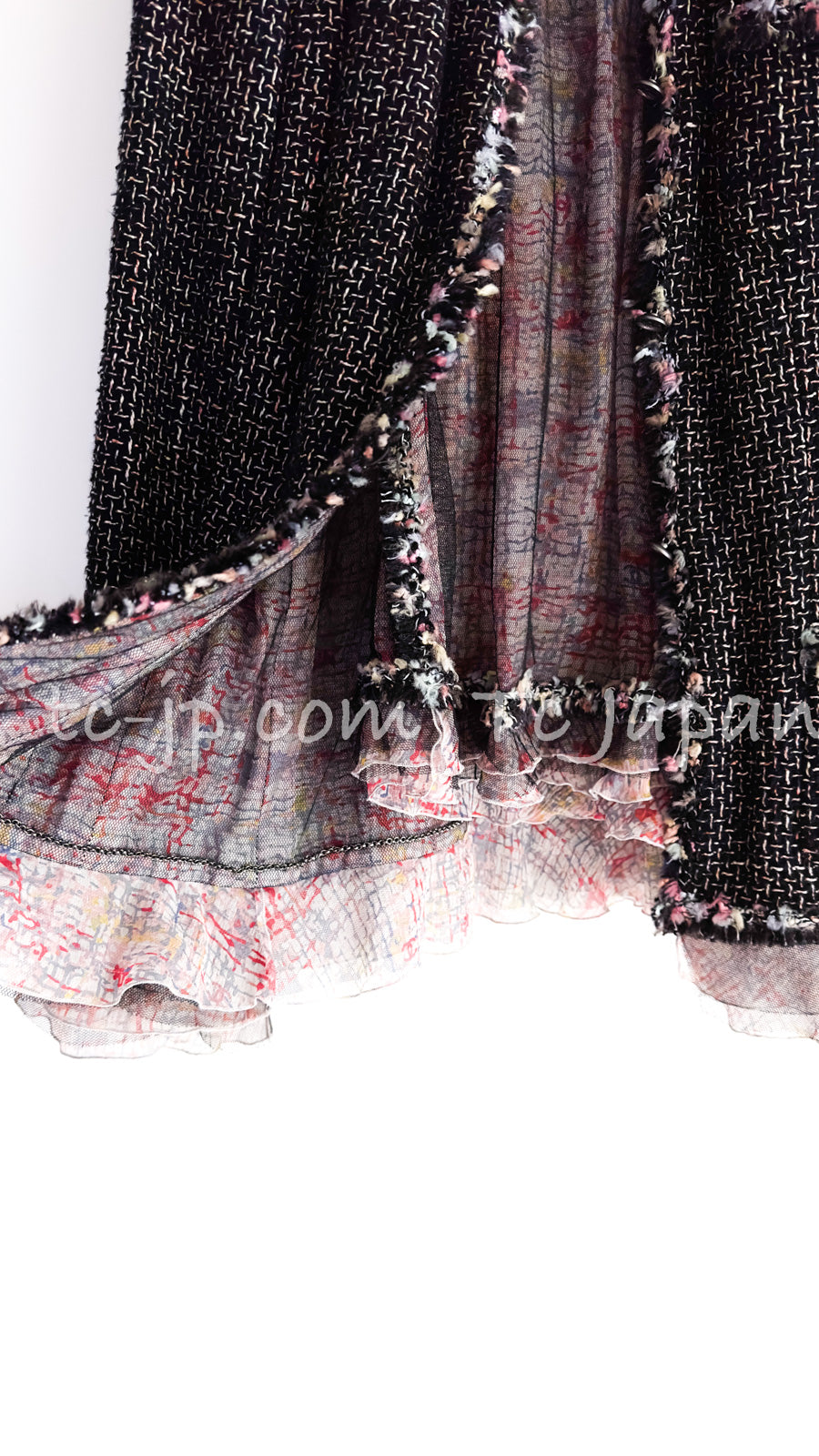 CHANEL 05C 57Th NY Limited Collection Silk Wool Tweed Jacket Tops Set 42 44 シャネル NY 57番街 限定 シルク ウール ツイード ジャケット トップス セット 即発