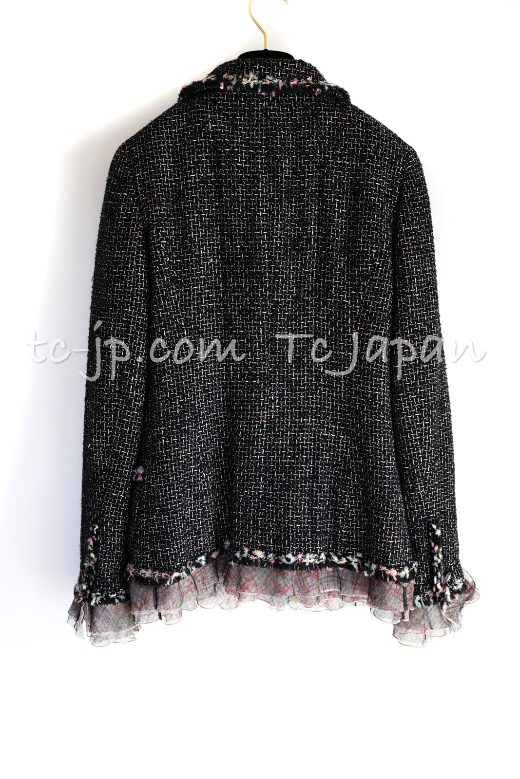 CHANEL 05C 57Th NY Limited Collection Silk Wool Tweed Jacket Tops Set 42 44 シャネル NY 57番街 限定 シルク ウール ツイード ジャケット トップス セット 即発