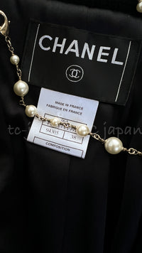 CHANEL 06A Black Wool 100 Tweed Jacket 38 シャネル ブラック ウール100% ツイード ジャケット シルク襟 即発