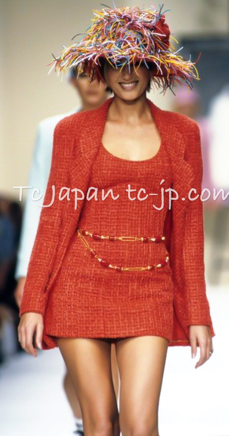 CHANEL 94S Documented ICONIC Lavender Purple Vintage Naomi Campbell Tweed Jacket 38 シャネル ラベンダー パープル ヴィンテージ ナオミ キャンベル ツイード ジャケット 即発