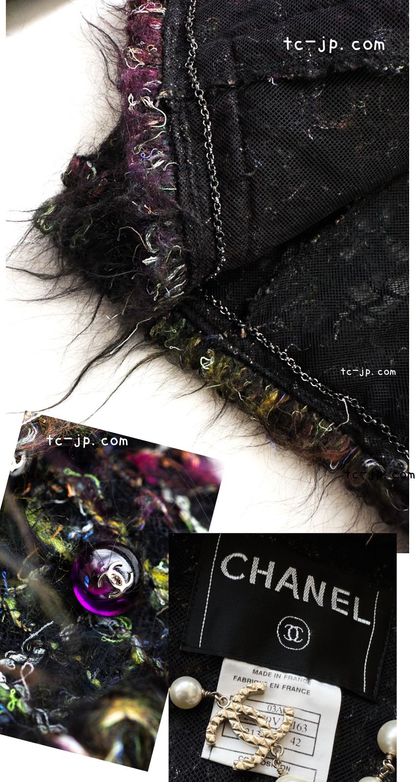 CHANEL 03A Fringe Mohair Jacket 36 38 40 シャネル モヘア・プードル・ジャケット 即発 - TC JAPAN