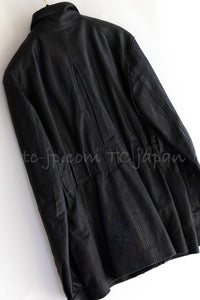CHANEL 07A Black Lamb Skin Leather Blouson Half Coat Jacket 34 36 38 シャネル ブラック ラム スキン レザー ライダース ブルゾン ジャンバー ハーフ コート ジャケット 即発