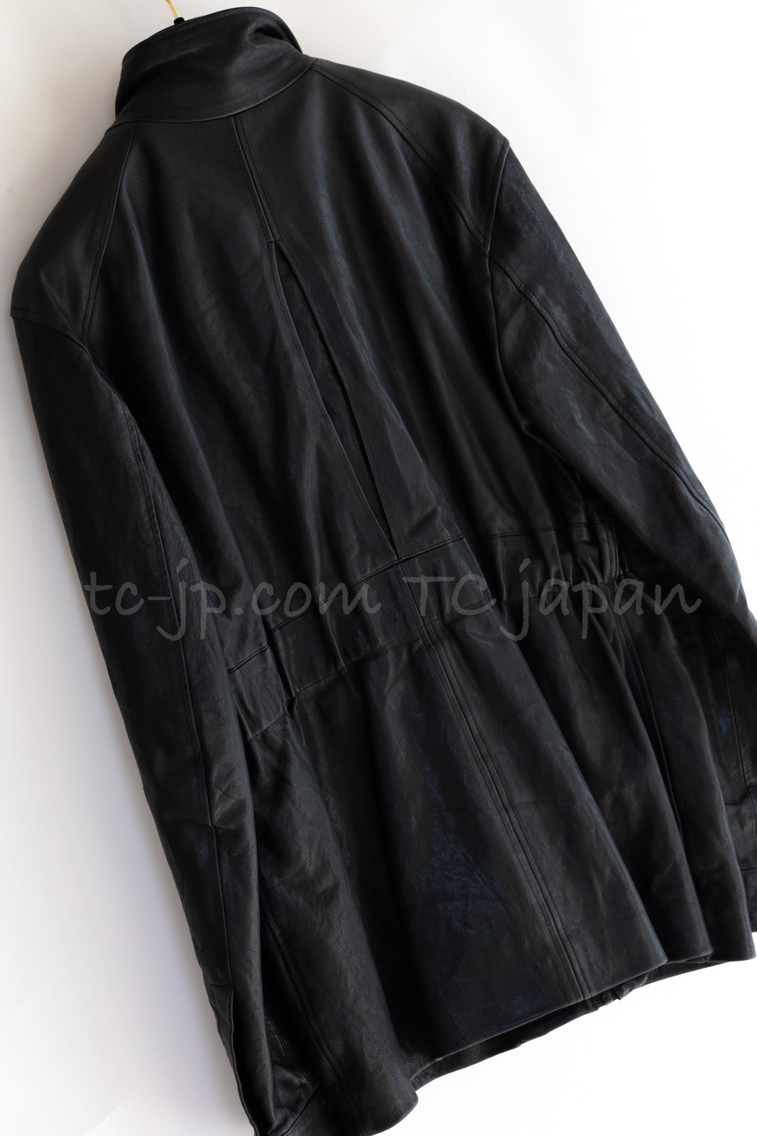 CHANEL 07A Black Lamb Skin Leather Blouson Half Coat Jacket 34 36 38 シャネル ブラック ラム スキン レザー ライダース ブルゾン ジャンバー ハーフ コート ジャケット 即発
