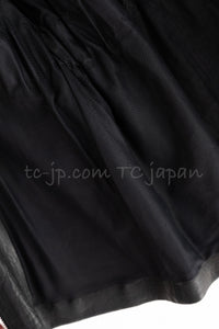 CHANEL 07A Black Lamb Skin Leather Blouson Half Coat Jacket 34 36 38 シャネル ブラック ラム スキン レザー ライダース ブルゾン ジャンバー ハーフ コート ジャケット 即発