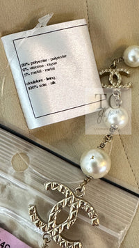 CHANEL 14C Beige Cropped Jacket CC Buttons 40 42 シャネル ベージュ クロップド ジャケット CCロゴボタン 即発