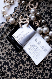 CHANEL 03S Beige Cotton Ruffled Floral Trim Tweed Jacket 36 38 シャネル ベージュ コットン ラッフル フローラルトリム ツイード ジャケット 即発