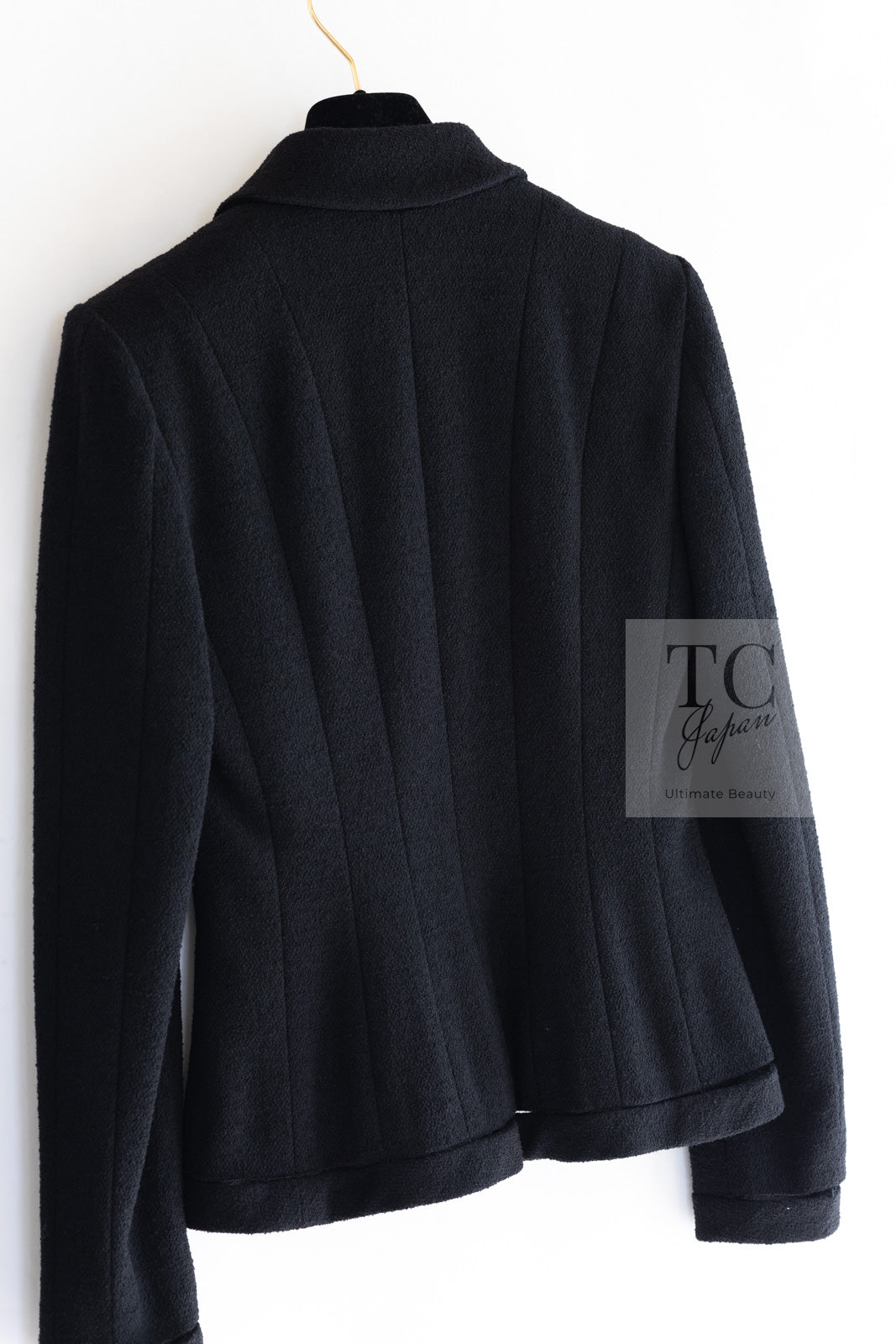 CHANEL 03A Black CC Buttons Wool Jacket 36 シャネル ブラック ココ ボタン ウール ジャケット 即発