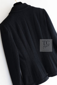 CHANEL 03A Black CC Buttons Wool Jacket 36 シャネル ブラック ココ ボタン ウール ジャケット 即発