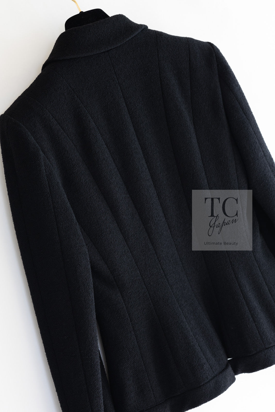 CHANEL 03A Black CC Buttons Wool Jacket 36 シャネル ブラック ココ ボタン ウール ジャケット 即発