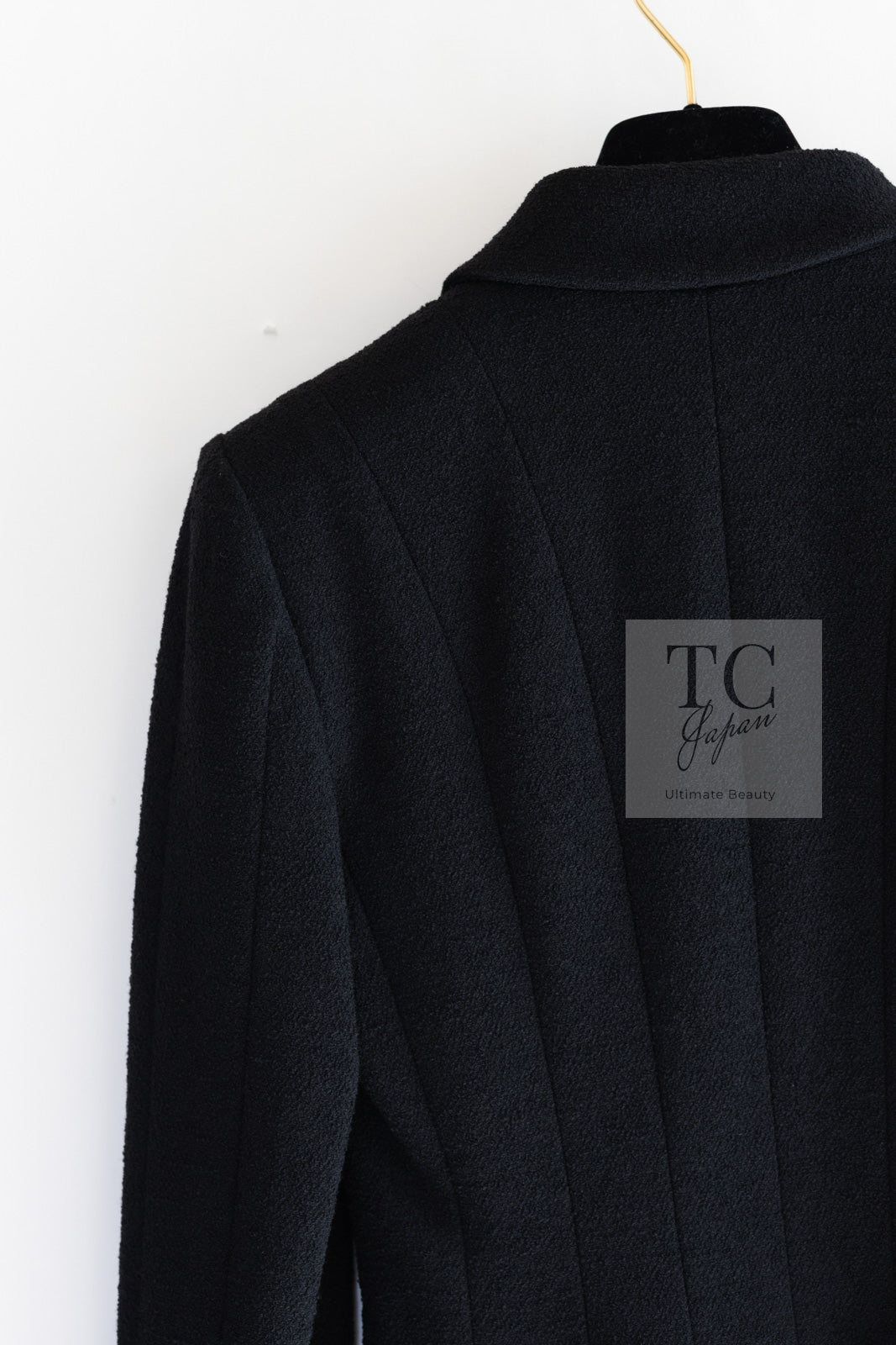 CHANEL 03A Black CC Buttons Wool Jacket 36 シャネル ブラック ココ ボタン ウール ジャケット 即発