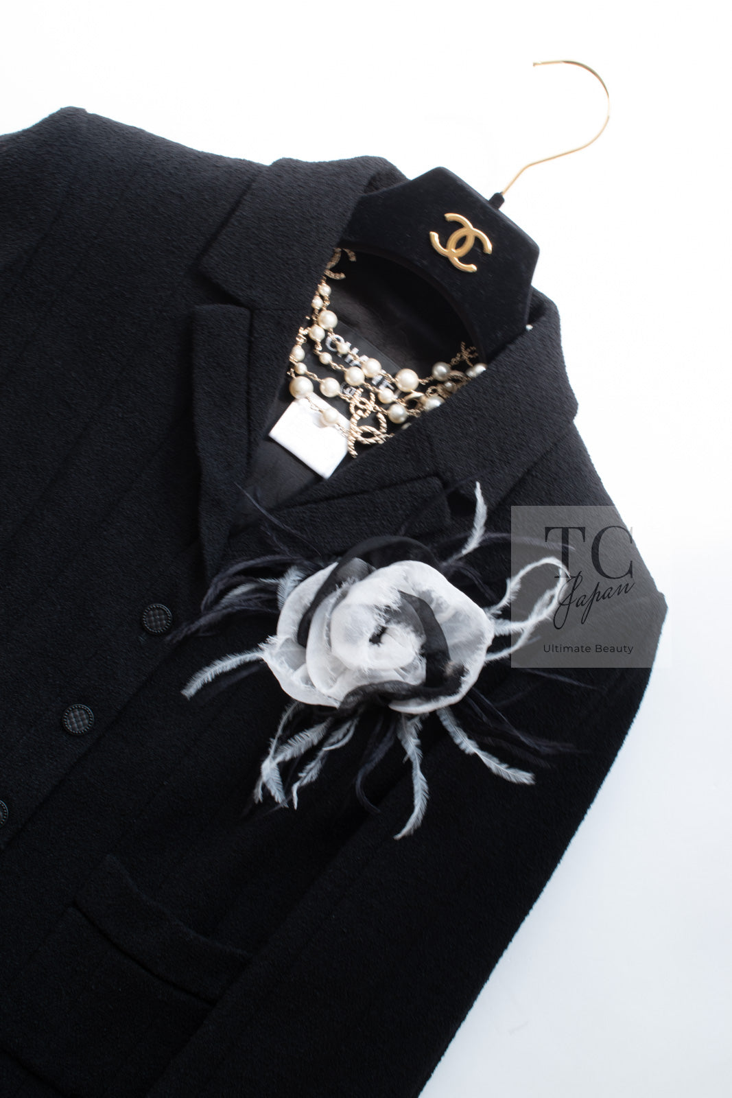 CHANEL 03A Black CC Buttons Wool Jacket 36 シャネル ブラック ココ ボタン ウール ジャケット 即発