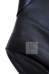 CHANEL 03A Black Lambskin Leather Jacket 36 38 シャネル ブラック ラム レザー ジャケット 即発