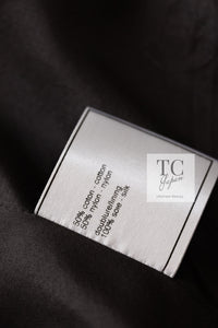 CHANEL 99S Brown Olive Navy Cotton Beaded Evening Party Jacket 40 42 シャネル ブラウン オリーブ ネイビー ビーズ イブニング パーティー ジャケット 即発