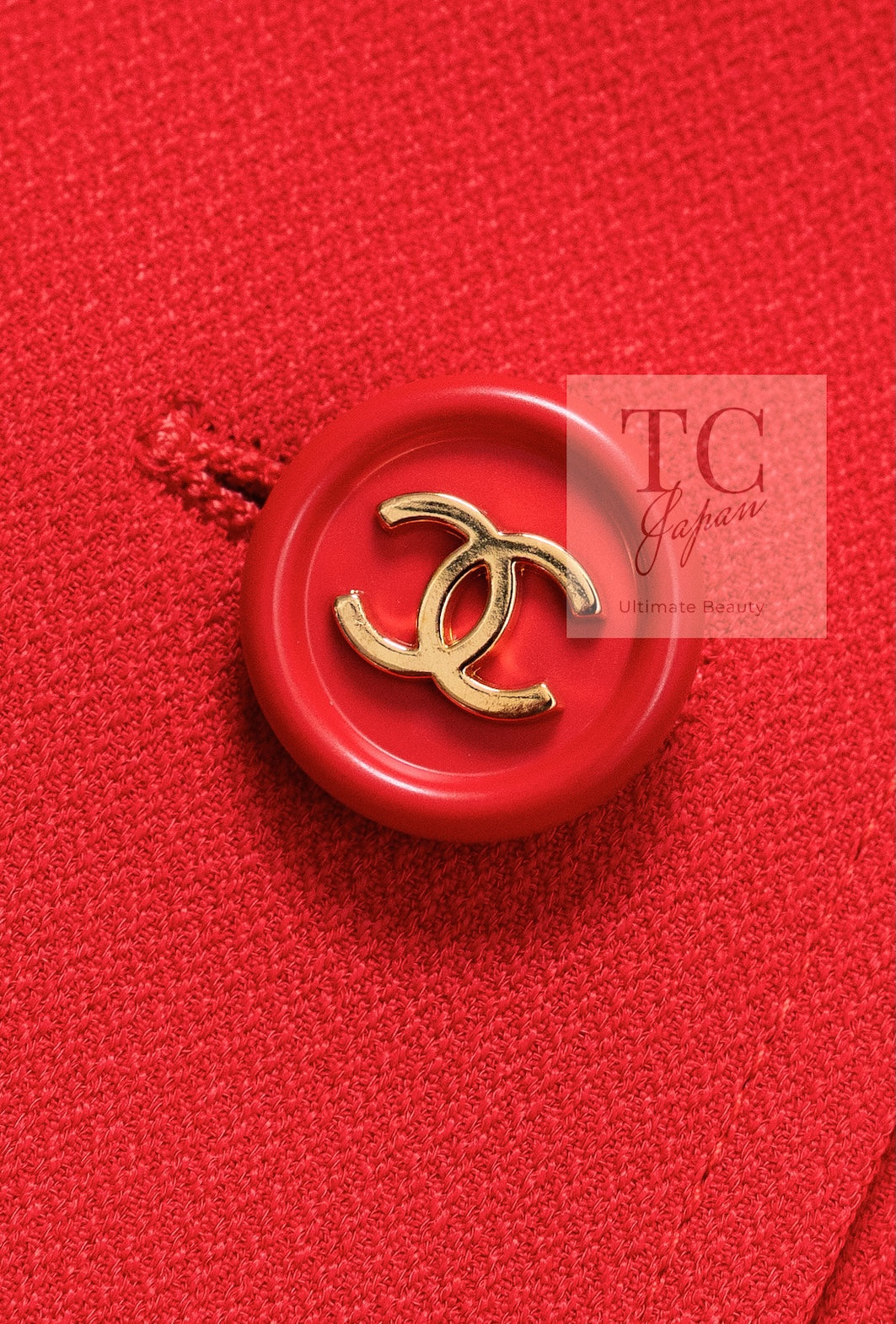 CHANEL 97S Vintage Orange Red Jacket Coat 38 シャネル ヴィンテージ オレンジレッド ジャケット コート ココボタン 即発