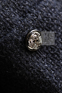 CHANEL 22C Black Cropped Cotton Jacket 34 36 シャネル ブラック クロップド コットン ジャケット 即発