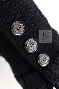 CHANEL 22C Black Cropped Cotton Jacket 34 36 シャネル ブラック クロップド コットン ジャケット 即発