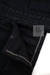 CHANEL 22C Black Cropped Cotton Jacket 34 36 シャネル ブラック クロップド コットン ジャケット 即発