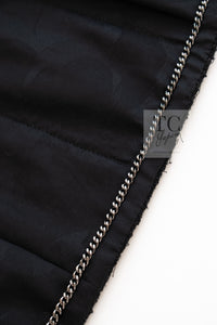 CHANEL 22C Black Cropped Cotton Jacket 34 36 シャネル ブラック クロップド コットン ジャケット 即発
