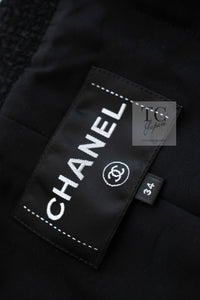 CHANEL 22C Black Cropped Cotton Jacket 34 36 シャネル ブラック クロップド コットン ジャケット 即発