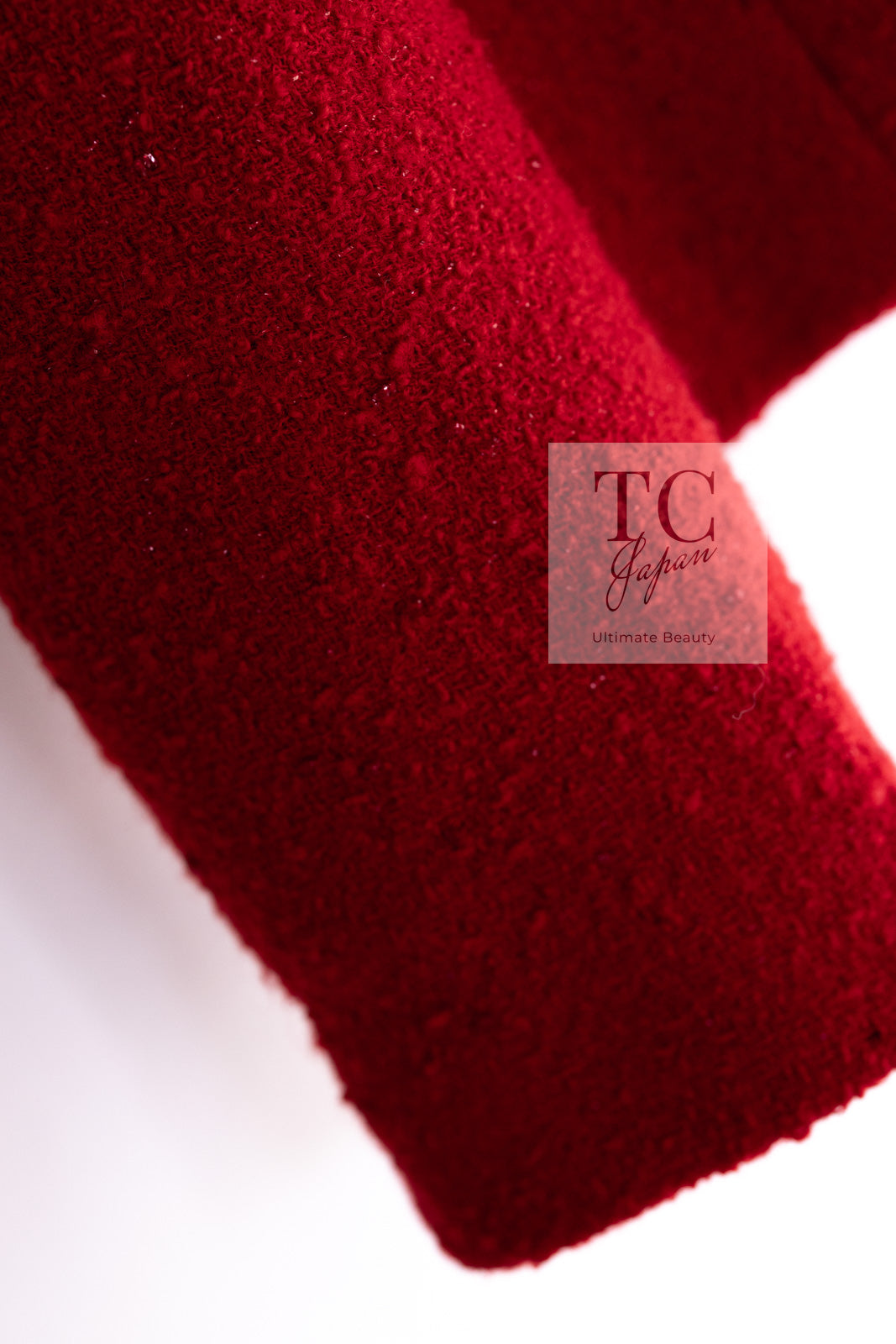 CHANEL 93A Vintage Red Sequin Wool Tweed Jacket 38 40 シャネル ヴィンテージ レッド スパンコール ウール ツイード ジャケット 即発