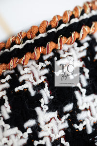 CHANEL 17A Black Ivory Houndstooth Zipper Jacket 36 38 シャネル ブラック アイボリー 千鳥格子 ジッパー ジャケット 即発