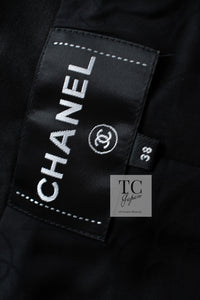 CHANEL 17A Black Ivory Houndstooth Zipper Jacket 36 38 シャネル ブラック アイボリー 千鳥格子 ジッパー ジャケット 即発