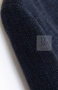 CHANEL 21B Black Navy CC Crystal Buttons Wool Tweed Jacket 36 シャネル ブラック ネイビー 紺 クリスタル CC ロゴ ボタン ウール ツイード ジャケット 即発