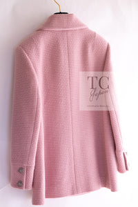 CHANEL 22A Pink Wool 100% Double Tweed Jacket 38 40 44 46 シャネル ピンク ウール 100% ダブル ツイード ジャケット 即発
